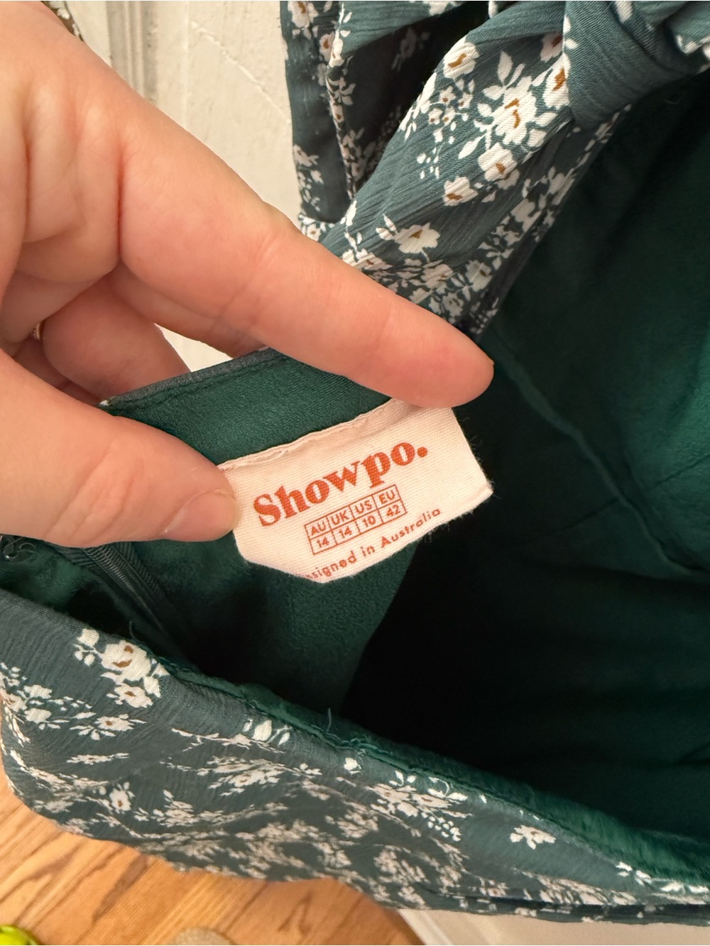 Showpo Australian Brand Floral Square-Neck Wide-Leg Jumpsuit Pockets - Picture 5 of 7